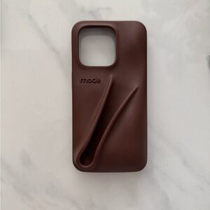 RHODE Chocolate Brown Silicone Phone Case